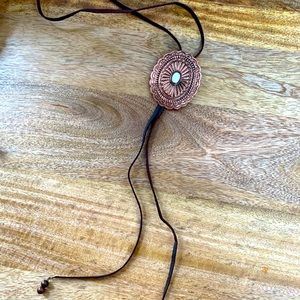 Bolo tie with beads
